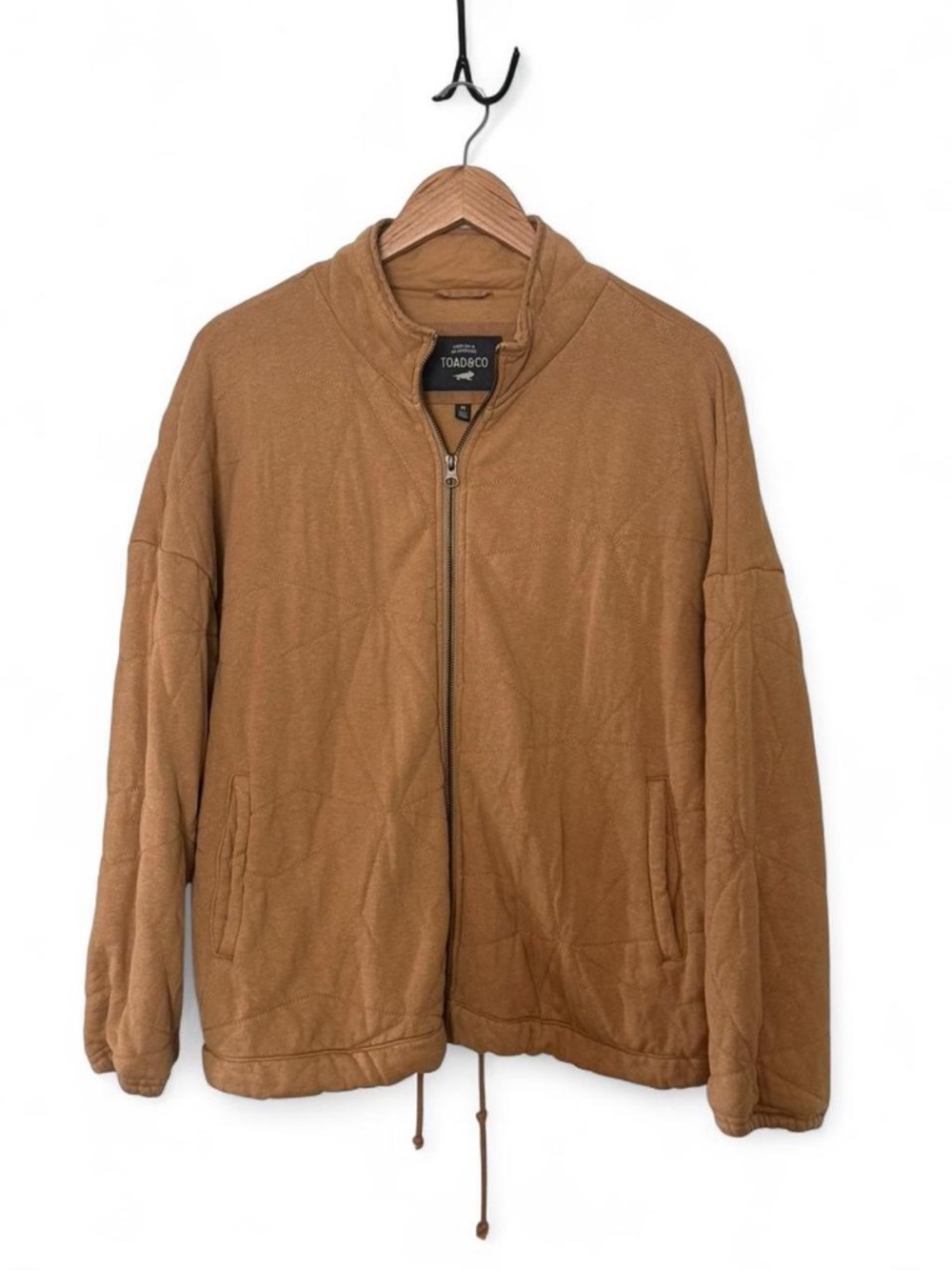 Toad&Co Caramel Brown Quilted Zip Jacket